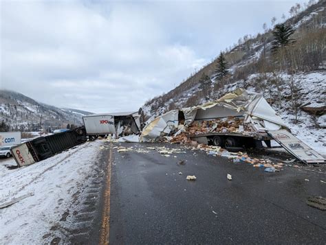 Major multi-vehicle crash east of Vail forces closure of I-70 westbound lanes; detours likely